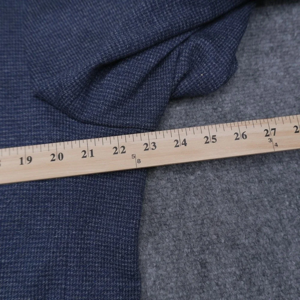Nordstrom Rack Blazer Mens 44R Blue Trim Fit Textured Knit Sport Coat